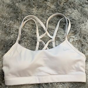 white nike sports bra.